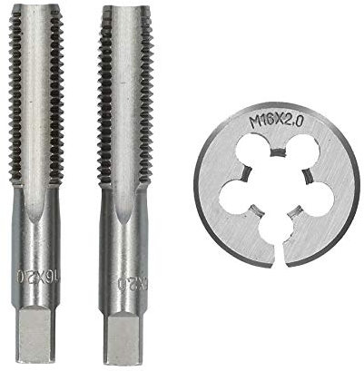 M16 x 2mm de terrajas métricas de acero de tungsteno y tapón cónico TD002_TD037