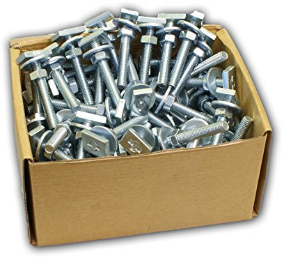 Stabilo-Sanitaer 100x Hammerkopfschrauben M8 x 60 mm Hammerschrauben verzinkt Hammerkopfbefestiger Befestigungsmaterial Montagematerial