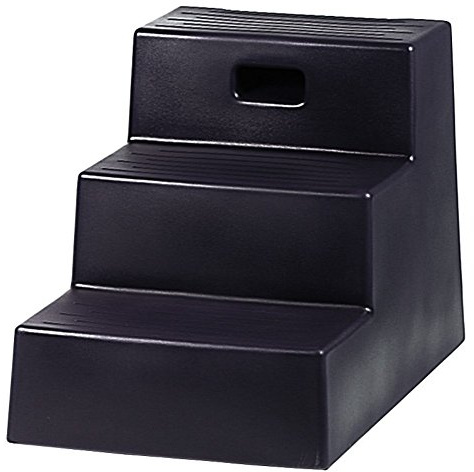 EXCELLENT Suministros Para El Caballo Peldaño De Montaje, Tres Peldaños Negro