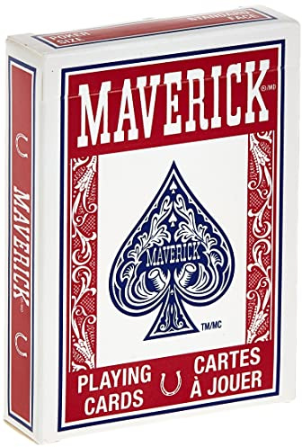 Maverick Standard Index Playing Cards, 1 CT (Colors May Vary)