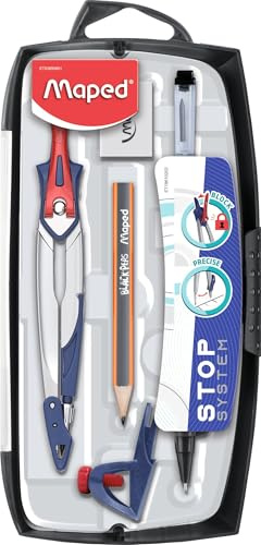 Maped Stop System - Compasso con accessori, 7 pz