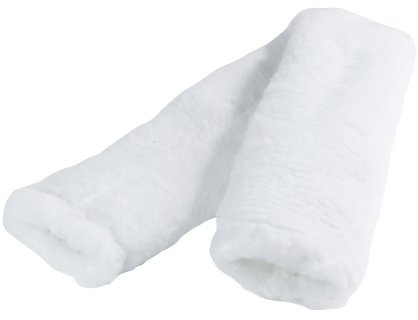 PFIFF 005273 Bauchgurtschoner, Schoner für Bauchgurt, Gurtschoner, weiß 90 cm