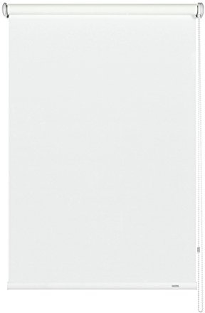 GARDINIA Seitenzug-Rollo, Decken-, Wand- oder Nischenmontage, Lichtdurchlässig, Blickdicht, Alle Montage-Teile inklusive, Weiß, 142 x 180 cm (BxH)