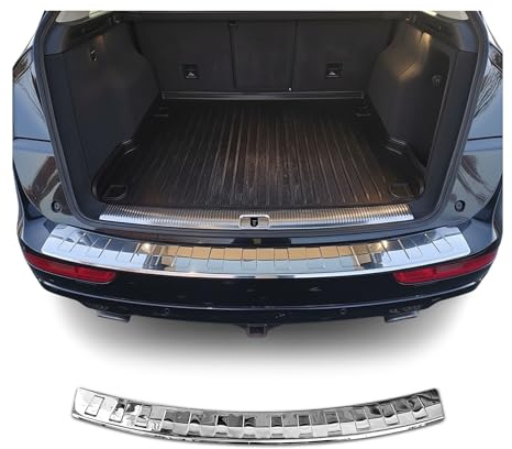OMAC Rear Bumper Sill Cover Protector Guard for Audi Q5 SQ5 2009-2017 Stainless Steel