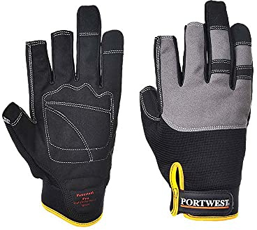 Portwest Powertool Pro A740BKRXL - Guanti ad alte prestazioni, taglia XL, colore: Nero