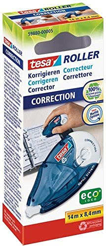 tesa Einweg-Korrekturroller, 8.4 mm x 14 m, 5 Stück