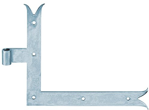 Alberts 308483 Fensterladen-Winkelband | Abschluss gerade oder Karpfenschwanz für oben oder unten | galvanisch blau verzinkt | Rolle: Ø14 mm | Größe 250 x 300 x 35 mm