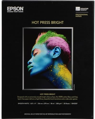 EPSS042327 - Epson Hot Press Bright Fine Art Paper