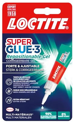 LOCTITE Colles Cyanoacrylates SUPERGLUE-3 Pure Gel Tube 3g Blister Carton 12uc