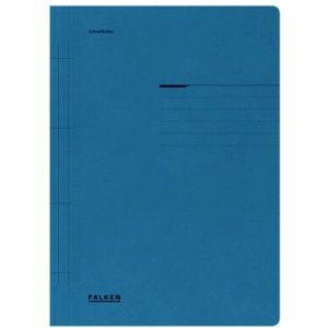 Falken 100 x Schnellhefter A4 250g/qm Manilakarton blau