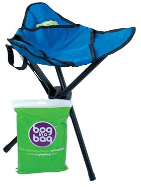 Boginabag Portable Camping Toilet & Folding Stool, Festival Loo + Bags