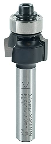 ENT 14280 avrundningsfräs Skaft (S) 8 mm, Diameter (D) 16,7 mm, NL 9,5 mm, R 2 mm, SL 32 mm, med kullager