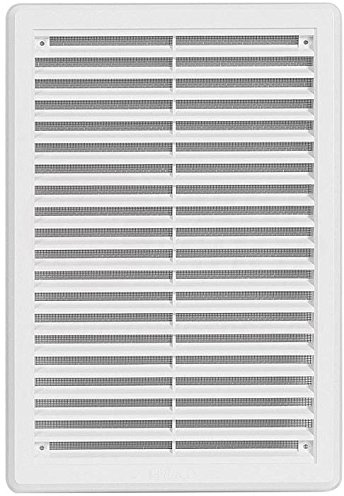 MKK Lüftungsgitter Garage ASA Kunststoff weiß 200 x 300 mm Tür Bad WC in vielen G...