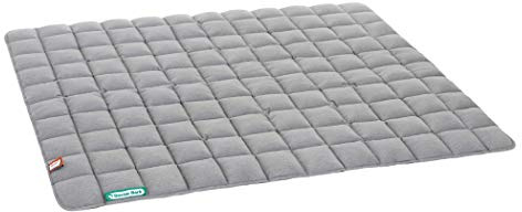 Doctor Bark Hundedecke – weiche, hochwertige Hundematte für große Hunde, robuste Indoor-Outdoor Liegedecke, waschbar bis 95 °C (Gr. XL, 120x100 cm, Hellgrau)