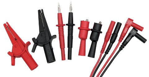 Extech TL808-KIT 8-Piece Multimeter Test Lead Kit, CAT III 1000V | 8-piece kit, two 42in (1m) extensions, heavy-duty probes, insulated alligator clips, CAT III 1000V/CAT IV 600V