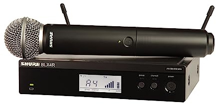 Shure blx24r/SM58 Stage/Performance micrófono inalámbrico Negro – Microphones (Stage/Performance micrófono, inalámbrico, 662 – 686, batería/Pila, LR6, Alcalino)
