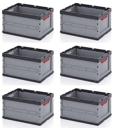 6 x professionell fällbox 60 x 40 x 32 inklusive gratis tullager 6-set