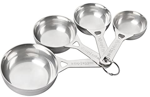 Le Creuset Stainless Steel Measuring Cups, Set of 4