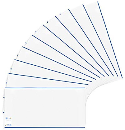 HERMA 7270 Buchumschläge 27 x 54 cm HERMÄX Classic, 10 Stück, Buchhüllen mit Beschriftungsetikett und Kantenschutz aus abwischbarer Polypropylen-Folie, Buchschoner Set für Schulbücher, transparent