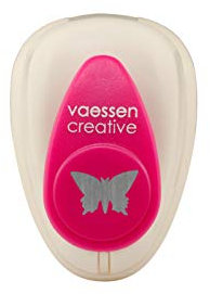Vaessen Creative Perforadora de Papel, Mariposa, Talla XS, Para Proyectos DIY, Scrapbooking, Creación de Tarjetas y Más