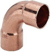 Viega 102777 Bogen 90 Grad Modell 95002A I/I, Kupfer, 42 mm