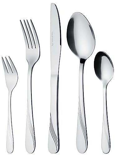 GRÄWE Besteck-Set für 12 Personen, 60-teilig - Tafelbesteck aus Edelstahl, rostfrei, nickelfrei - Serie STRALSUND