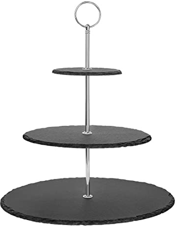 Olympia 3 Tier Slate Etagere Cake Stand Fridge and Freezer Safe - 300x345mm