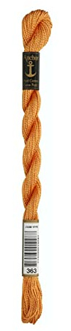 Anchor Perlgarn 5, 4585000-00363, Farbe:honig, Stickgarne