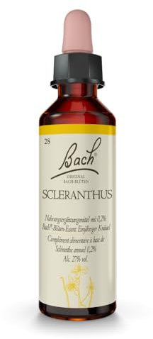 Original Bachblüten Tropfen Nr. 28 Scleranthus: Innerlich ausgeglichen sein mit Bach-Blüte Einjähriger Knäuel, 20ml