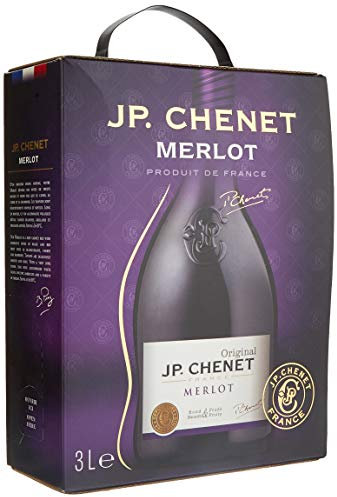 JP Chenet - Original Merlot Rotwein aus Pays d'Oc, Frankreich - Großpackungen Wein Bag in Box 3l (1 x 3 L)