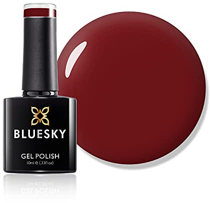 Bluesky Gel Nail Polish, Paradise Deep Red 80575, Dark Red, Long Lasting, Chip Resistant, 10ml (Requires Drying Under UV LED Lamp)