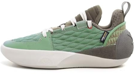 LI-NING Herren Basketballschuhe Männer Sportschuhe rutschfest Verschleißfest Professionelle Outdoor Schuhe Schnürschuhe Wade All City 12 Encore ABAU051-3 Grün EU 39 2/3