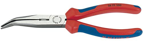 Knipex 77004 200mm Angled Long Nose Pliers with Heavy Duty Handles