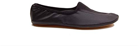 Vaulting Shoes Leather Black (Black, 33)
