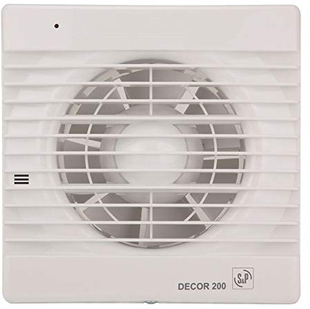 S&P 5210104500 DECOR-200 CH Extractores de Baño, 230V, 50Hz