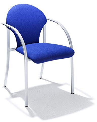 Nowy Styl Stapelstuhl | mit Polstern | HxBxT 470 x 450 x 490 mm | Polsterfarbe Blau | VE 2 STK
