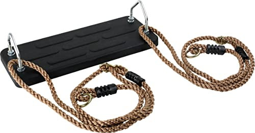 small foot Schaukel aus witterungsbeständigem Hartgummi, Gartenspielzeug belastbar bis 100 kg, ab 3 Jahren, 6121, Schwarz