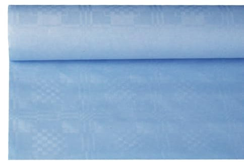 PAPSTAR 18588 Papiertischtuch mit Damastprägung 8 m x 1,2 m, hellblau
