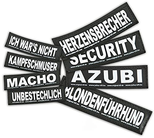 JULIUS K-9 Klettaufschrift, SÉCURITÉ, klein, Schwarz