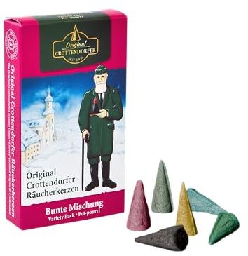 Crottendorfer Räucherkerzen BUNTE MISCHUNG / 24 Stück
