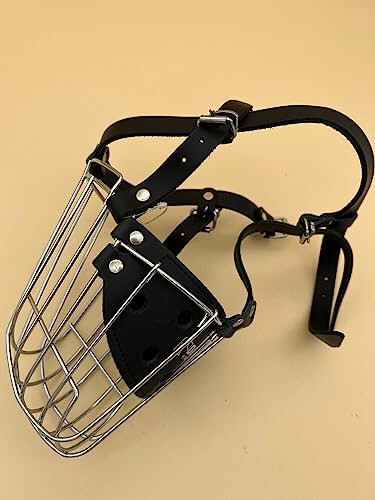 Metall Maulkorb für Schäferhund Länge 12cm Umfang 36cm