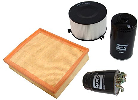 Mapco 68820 Filtersatz Luftfilter Ölfilter Pollenfilter Kraftstofffilter | Kompatibel mit: VW TRANSPORTER T4 Bus, TRANSPORTER T4 Kasten, TRANSPORTER T4 Pritsche/Fahrgestell (70E, 70L, 70M, 7DE, 7DL