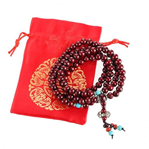 lachineuse Pulsera de mala budista tradicional