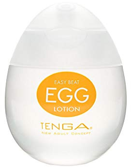 TENGA Huevo Loción, Lubricante Masturbador, 5.3 x 7 x 5.3 cm, Color Transparente / Amarillo - 60 ml