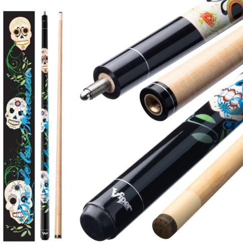 Viper Underground Billardqueue, 147,3 cm, 2-teilig, Dia De Los Muertos