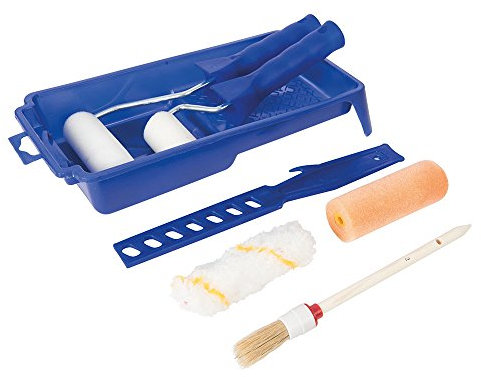 Silverline 564795 Farbroller und Pinsel, 9-tlg. Satz 9-tlg.