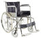 GIMA Carrozzina pieghevole standard, seduta 46 cm, in tessuto blu, 27709