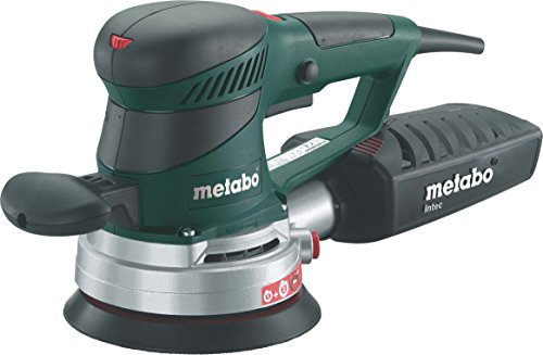 metabo Exzenterschleifer SXE 450 TurboTec - 350 W, 150 mm Schleifteller, 4200–11000 U/min, 2.8/6.2 mm Schwingkreis - Schleifmaschine für Holz & Metall mit Drehzahlregelung - Inkl. Zubehör und metaBOX