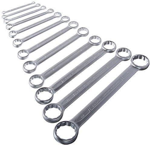 Elora 120501221002 Doppelringschlüssel Set gerade 6-32mm 12 Stück