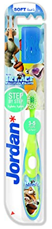 Jordan - Cepillo de dientes para niños (3 - 5 años), colores surtidos